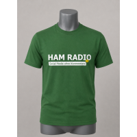 Shirt HAM RADIO bottlegr&uuml;n